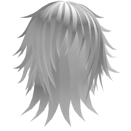 Messy Long Scene Hair (White)