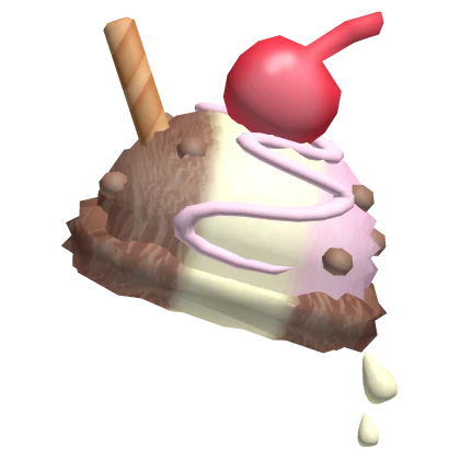 Cute Neapolitan Ice Cream Sundae on Your Head