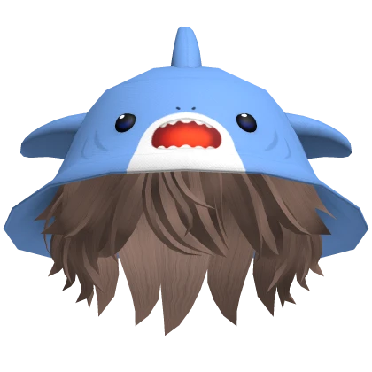 Shark Hat Messy Hair 🦈