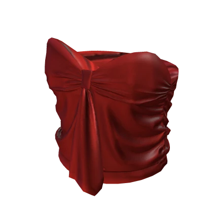 Ribbon-esque Y2K Red Top