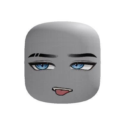 Blue Tired Bored Anime Boy Face