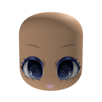 [Free] Blue kawaii happy face