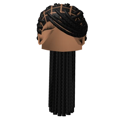 Long Braided Ponytail (Black)