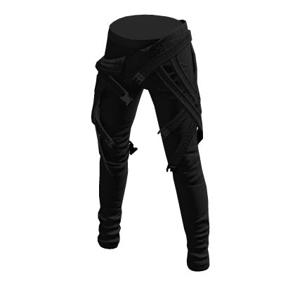 Tactical Strapped Pants Blackout