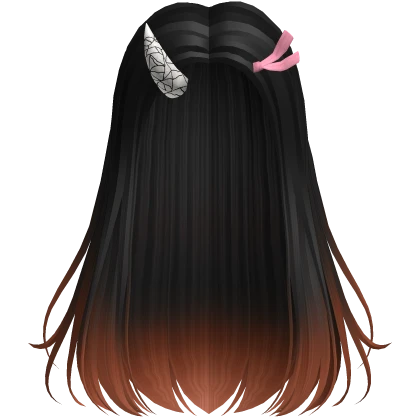 Nezuko Demon Horns Hair