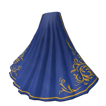 Blue and yellow royal lord cape
