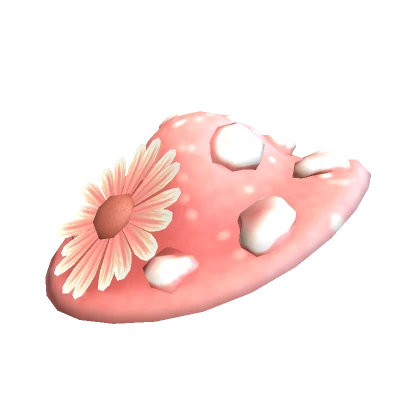 Cute Sunflower Mushroom Cap (Pink)