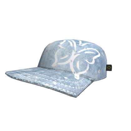 Denim Butterfly Gem Trucket Hat