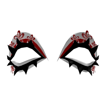 festive harajuku red flower gyaru lashes 