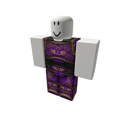 Violet Purple and Gold Armor Pants