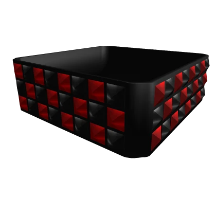 black & red pyramid studded scene bracelet 1.0