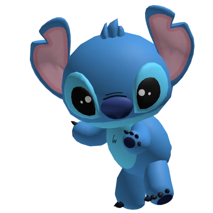 Stitch Plushie Companion on Head