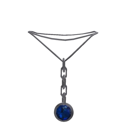 Silver Sapphire  Necklace 3.0 