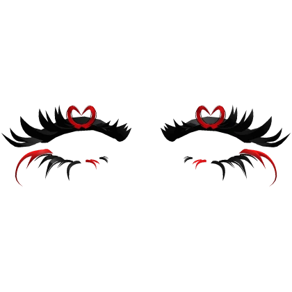 ♡ heart valentines lashes