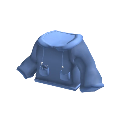 Blue Stitch Bunny Plushie Alien in Pocket Hoodie