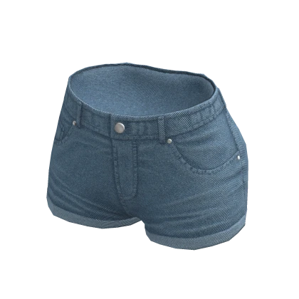 Jean Shorts Blue Denim Vintage Baddie Ripped Y2K