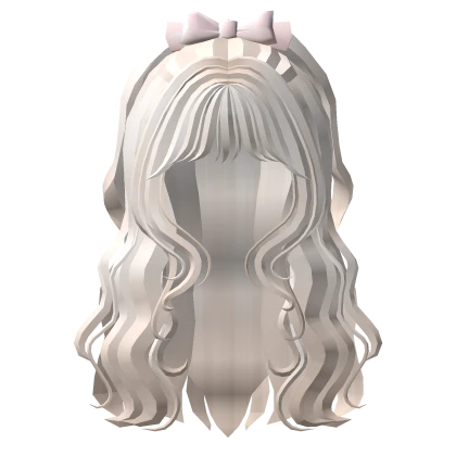 🍀Big Bow Half Up Hair (Beige)