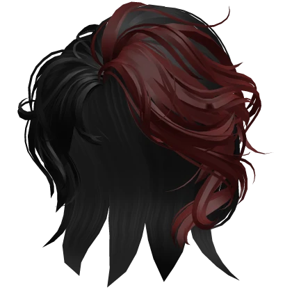 Side Swept Layered Hair (Black & Red)