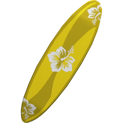 Tropical Yellow Surfboard