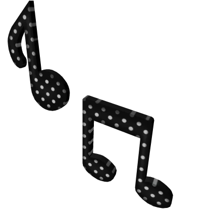 ♡ cute polka dot music notes