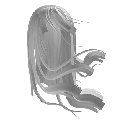 Flowing Anime White Hair in Wind