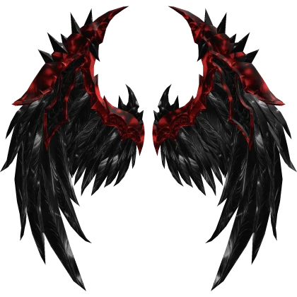 Red and Black Angel Wings