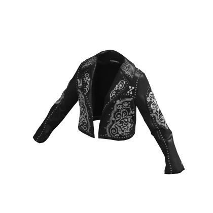 ✨ Made in Mexico Black and White Biker Jacket