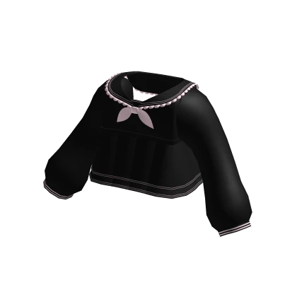 kawaii school uniform sailor dress in black pink