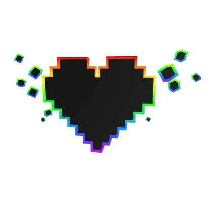 Pixel Rainbow Heart