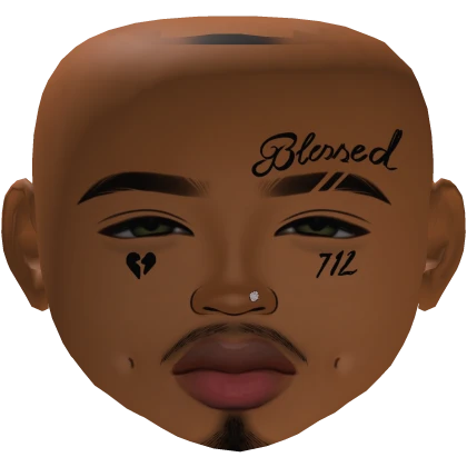 Boy Mesh Makeup male face