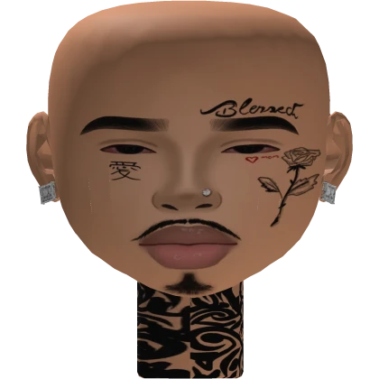 boy mesh head makeup tattoo realistic berry ave 
