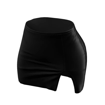 Skirt Black Tight High Waisted Mini Chibi Chic Y2K