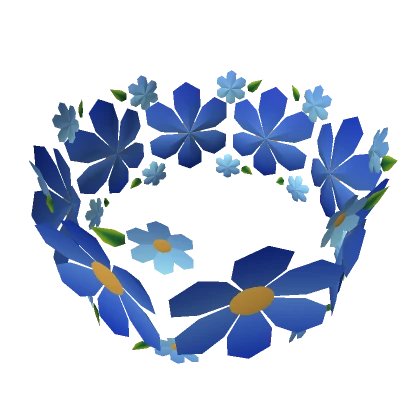 Magical Floaty Blue Flower Tiara