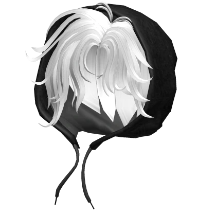 Fancy White Messy Hair & Hoodie