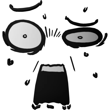 Very Shocked 3D Face