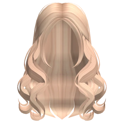 Long Girly Curled Hair (Blonde)