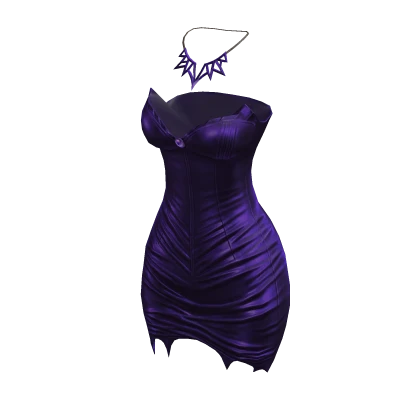 Purple Gothic Mini Corset Dress