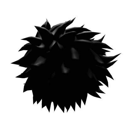 Spiky Black Anime Hair