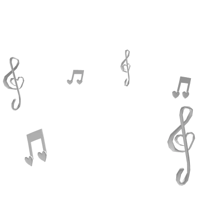 🎶 Music Note Melody Aura (White)