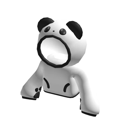 ♡ : cutesy panda hoodie with paws { hood version }