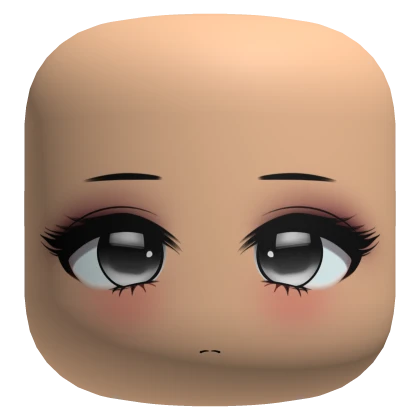 Cute Face With Black Eyes - Light