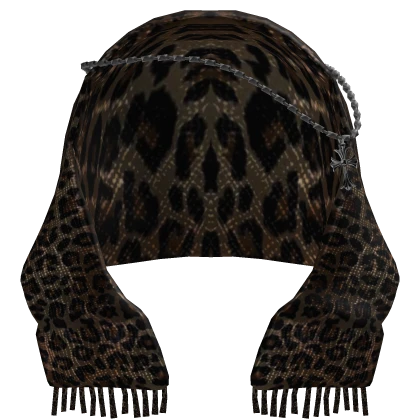Vintage Chrome Scarf (Leopard)