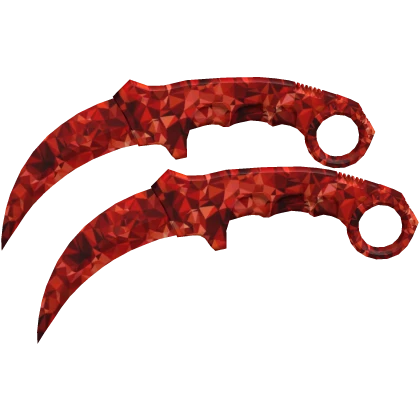 Red Sparkle Time Karambit