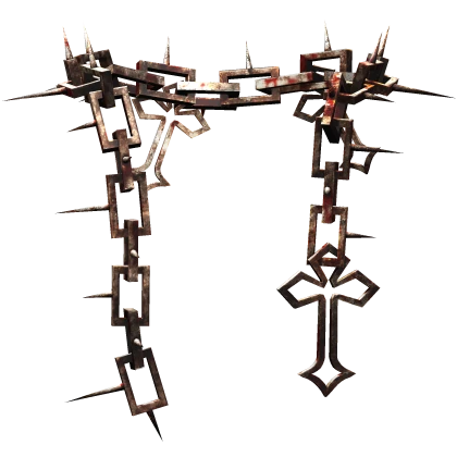 Rusty Goth Spiked Neck Chains