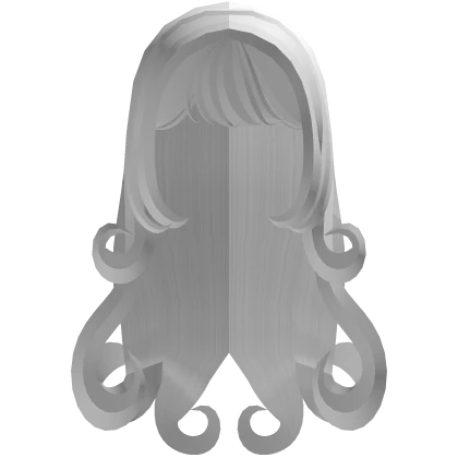♡ Swirly White Chibi Doll Hair