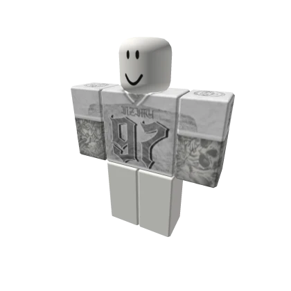 97 football white t-shirt w tattoos