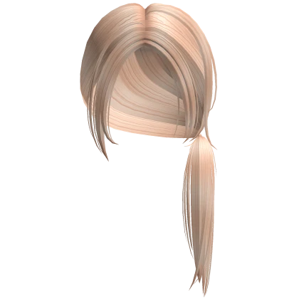 Messy Low Ponytail in Blonde