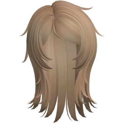 ☆ emo wolf cut cute wispy hair light orange