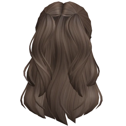 Flowy Half Up Hair (Brown)