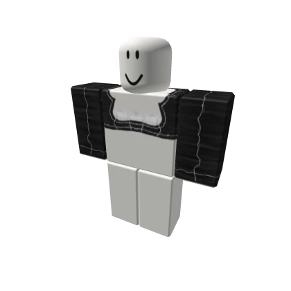 Black Contrast Seam Top w/ ruffle top